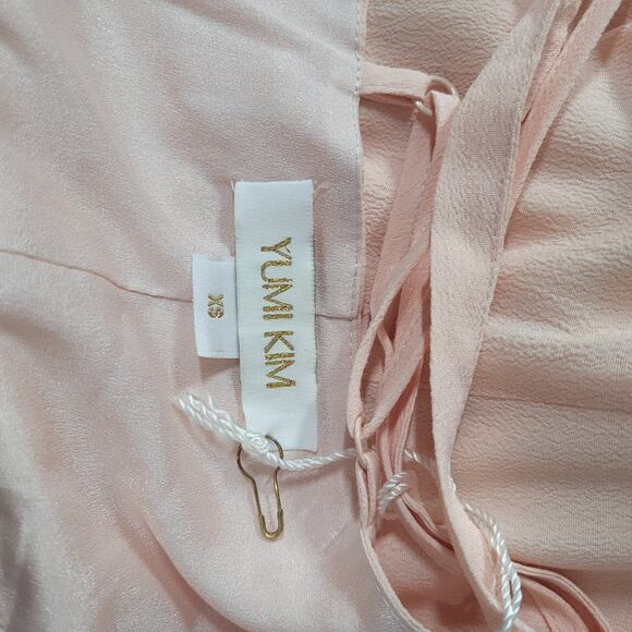 Yumi Kim Blush Rush Hour Wrap Front Tie Maxi Dress Size X-Small - Picture 4 of 9